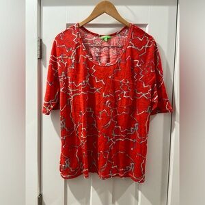 bdg urban outfitters Red Abstract Women's short sleeve Small